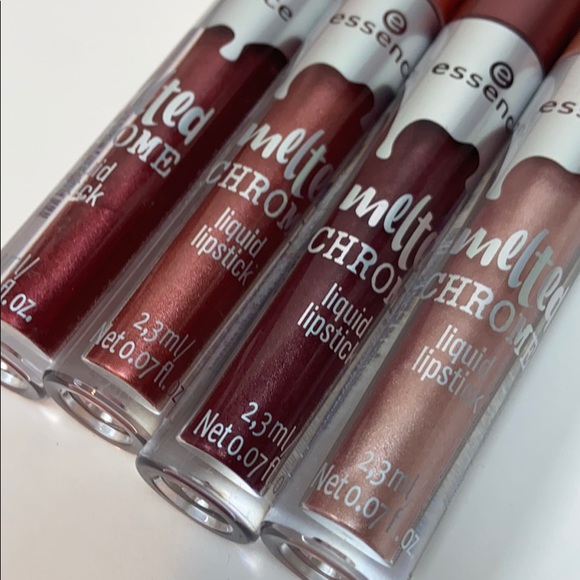 🔥3/10🔥Essence Melted Chrome Liquid Lip Set of 4 - Picture 2 of 3